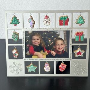 Hallmark Christmas photo frame with mini ornaments